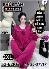 Lụa latin tiểu thư màu tay lỡ quần dài thương hiệu phúc tâm