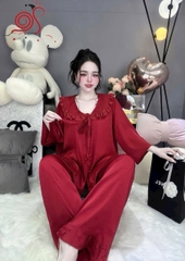 Lụa latin tiểu thư màu tay lỡ quần dài thương hiệu phúc tâm