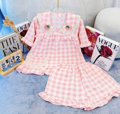 Bộ Cotton hàn tiểu thư tay ngắn quần đùi giành cho các nàng thơ