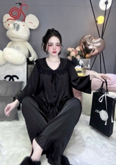 Lụa latin tiểu thư màu tay lỡ quần dài thương hiệu phúc tâm