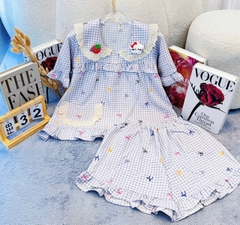 Bộ Cotton hàn tiểu thư tay ngắn quần đùi giành cho các nàng thơ