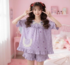 Bộ Cotton hàn tiểu thư tay ngắn quần đùi giành cho các nàng thơ