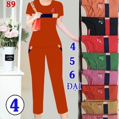Bộ cotton mịn siêu mát cho chị em từ U30 tuổi trở lên Nữ Thun Women