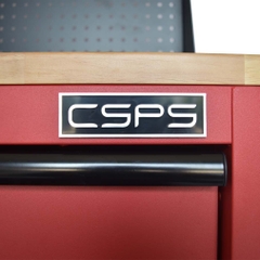 Tủ đồ nghề đựng dụng cụ CSPS 61cm - 04 hộc kéo màu đen/đỏ