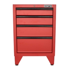 Tủ đồ nghề đựng dụng cụ CSPS 61cm - 04 hộc kéo màu đen/đỏ