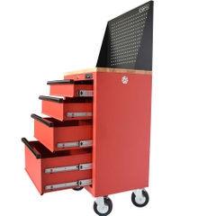 Tủ đồ nghề đựng dụng cụ CSPS 61cm - 04 hộc kéo màu đen/đỏ