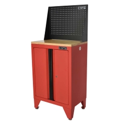 Tủ dụng cụ CSPS 61cm - 00 hộc kéo màu Đỏ,Có mặt ván & vách lưới