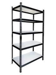Kệ thép 5 tầng CSPS ngăn thép 122cm màu Đen Trắng