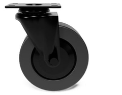 Bánh Xe CSPS 227kg Đế Xoay Không Khóa Màu Đen