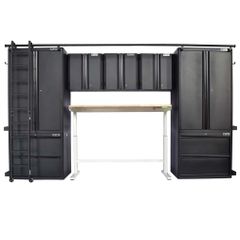 Bộ 9 tủ CSPS 366cm Đen