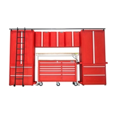 Bộ 10 tủ CSPS 366cm Đỏ