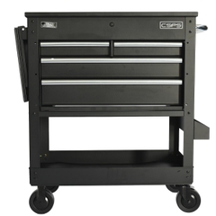 Tủ di động CSPS 84cm Màu Đen - 04 hộc kéo tay cầm Trắng