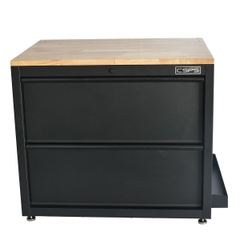 Tủ dụng cụ CSPS 91cm đen/đỏ - 02 hộc kéo