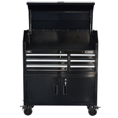 Tủ dụng cụ CSPS 104cm - 06 hộc kéo màu đen có bánh xe