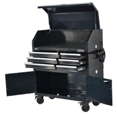 Tủ dụng cụ CSPS 104cm - 06 hộc kéo màu đen có bánh xe