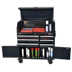 Tủ dụng cụ CSPS 104cm - 06 hộc kéo màu đen có bánh xe