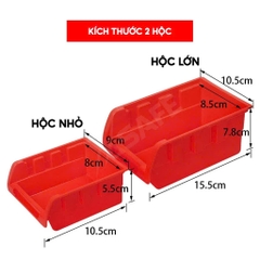 Giá đựng linh kiện đồ nghề treo tường Bison tổng 30 hộc đựng, liên kết chắc chắn, kèm vít treo tường