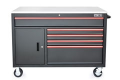 Tủ đựng dụng cụ cơ khí CSPS 132cm-05 hộc kéo màu đen-tay cầm đỏ-VNTC13205BB1M