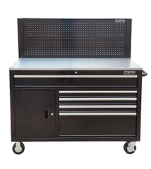 Tủ dụng cụ đồ nghề CSPS 132cm-05 hộc kéo màu đen-tay cầm màu trắng-VNTC13205B13M