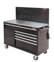 Tủ dụng cụ đồ nghề CSPS 132cm-05 hộc kéo màu đen-tay cầm màu trắng-VNTC13205B13M