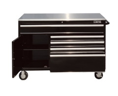 Tủ dụng cụ đồ nghề CSPS 132cm-05 hộc kéo màu đen-tay cầm màu trắng-VNTC13205B13M