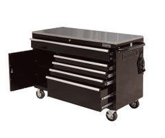 Tủ dụng cụ đồ nghề CSPS 132cm-05 hộc kéo màu đen-tay cầm màu trắng-VNTC13205B13M