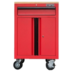 Tủ dụng cụ CSPS 61cm - 01 hộc kéo màu Đỏ, Không mặt ván & vách lưới