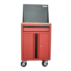 Tủ dụng cụ CSPS 61cm - 01 hộc kéo màu Đỏ, Có mặt ván & vách lưới