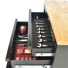 Tủ đồ nghề đựng dụng cụ CSPS 61cm - 04 hộc kéo màu đen/đỏ