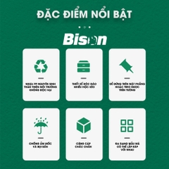Tủ nhựa đựng linh kiện nhiều ngăn Bison tổng 39 ngăn tiện lợi, nhựa PP nguyên sinh, dùng đựng ốc vít linh kiện điện tử