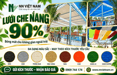 Lưới che nắng hồ bơi may theo kích thước cho khu nghỉ ngoài trời