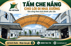 Lưới che nắng nhà xưởng – Gia công theo kích thước cho từng không gian