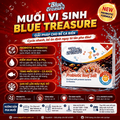 Muối Biển Blue Treasure Probiotic Reef Salt 10kg – Muối Vi Sinh Cao Cấp Cho Bể Cá Biển & Reef