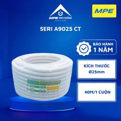 A9025CT - Ống ruột gà D25 màu trắng