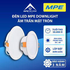 DLE-18V - LED Downlight âm trần nhựa 18W ASV