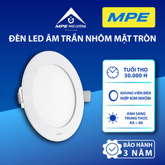 RPL-24/3C - LED Panel âm trần nhôm mặt tròn 24W 3 MÀU
