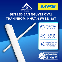 BN-36/3C - LED Bán Nguyệt Oval thân đèn nhôm-nhựa 36W 3 CHẾ ĐỘ