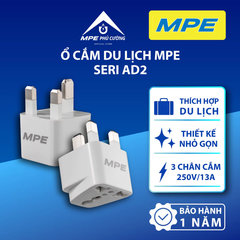 AD2 - Ổ cắm du lịch, 3 chân cắm
