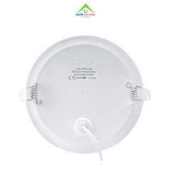 RPL3-9V - Đèn led panel tròn âm, thân nhựa 9W vàng phi 130mm