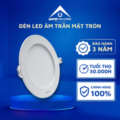 RPL3-9V - Đèn led panel tròn âm, thân nhựa 9W vàng phi 130mm