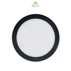 SRPLB-18V - Đèn led panel tròn nổi, thân đen, 18W vàng
