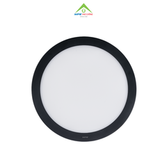 SRPLB-24V - Đèn led panel tròn nổi, thân đen, 24W vàng