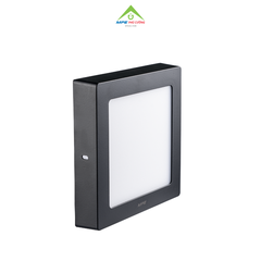 SSPLB-12V - Đèn led panel vuông nổi, thân đen, 12W vàng