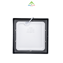 SSPLB-12/3C - Đèn led panel vuông nổi, thân đen, 12W 3 màu
