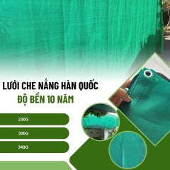 Lưới Che Nắng 80% Màu Xanh Lá - Che Ngoài Trời, Sân Vườn