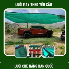 Lưới Che Nắng 80% Màu Xanh Lá - Che Ngoài Trời, Sân Vườn