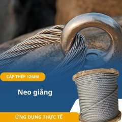 Dây Cáp Thép Lụa Mạ Kẽm Phi 12mm - CTMD12