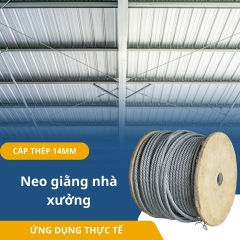 Dây Cáp Thép Lụa Mạ Kẽm Phi 14mm - CTMD14