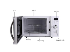LÒ VI SÓNG ĐIỆN TỬ SHARP R-G371VN-W 23 LÍT CÓ NƯỚNG