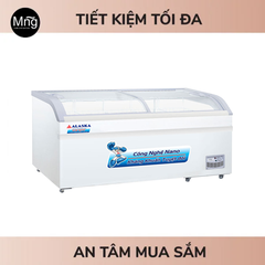 Tủ đông inverter kính cong Alaska  419 lít KC-550CI